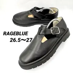RAGEBLUE レザー Tストラップシューズ M 26.5〜27 黒 厚底のサムネイル