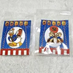 DisneyStore ドナルド &チップとデール 夏祭りピンバッジ