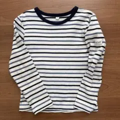 イオン　長袖カットソー ボーダー 120cm