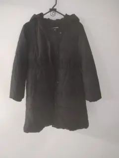 【値下げ】a.v.v 黒 フード付き ロングコート