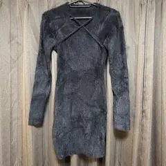 GRL グレイル ニットワンピース ブラック ks020