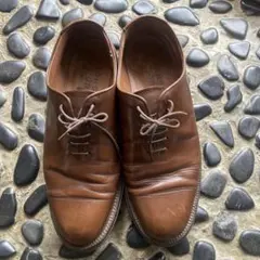 ブラウンレザー レースアップシューズ