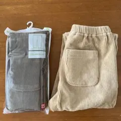 【新品未使用】UNIQLOユニクロベビー リラックスフィットコーデュロイレギンス
