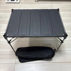 【美品】アルペン　折り畳み式アルミテーブル ブラックのサムネイル