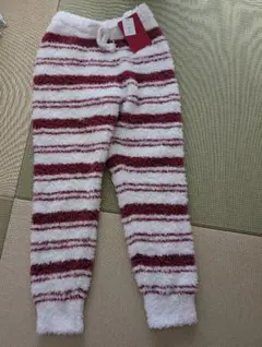 新品　ジェラートピケ　HOMME　ルームウェア 赤白ストライプ　クリスマス　M