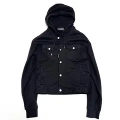 DSQUARED2 24AW Gジャンフーデッドブルゾン ブラック Mのサムネイル