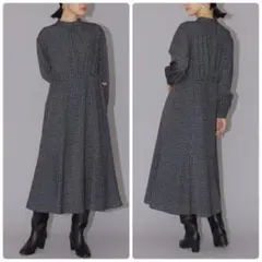 【Natural Beauty Basic】キカドット プリント ワンピース