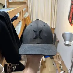 Hurley フレックスフィット キャップ グレー S-M