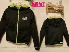 008◆新品【160cm】チャコールグレー☆防風加工ジャケット☆裏フリース◆