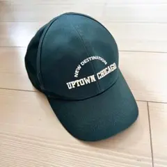 ZARA キッズ キャップ グリーン 帽子 ロゴ 男女兼用