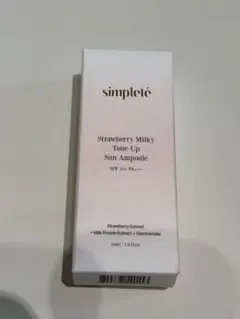 【新品未使用】simpleté ストロベリーミルキートーンアップ 30mlのサムネイル