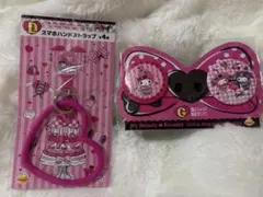 マイメロ スマホハンドストラップ 缶バッジ 一番くじ