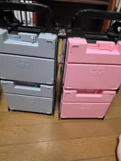 タミヤ ミニ四駆　ポータブルピット ピンク　ブラック　ミニ四駆収納