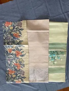 名古屋帯3点セット　綴れ帯　染帯　刺繍帯