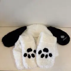 USJ スヌーピー マフラー 耳付き ファンキャップ 帽子 手袋 ユニバ