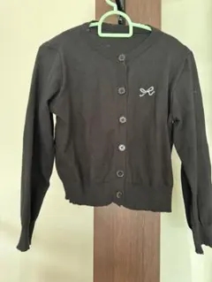 黒　カーディガン　ニット　長袖