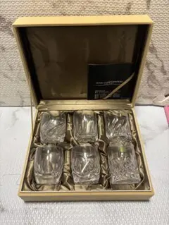 クリスタルガラス カットグラス 6個セット