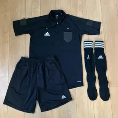 adidas アディダス レフェリー 半袖ユニフォーム 上下ソックスセット L