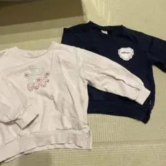 petit main キッズ トレーナー 2枚セット 110cmのサムネイル