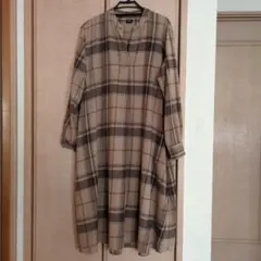 ユニクロ　フランネルAラインワンピース