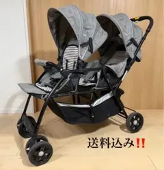 カトージ KATOJI 二人乗りベビーカー タンデムストローラー 縦型
