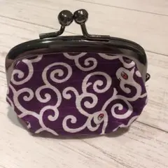 目玉のおやじのがま口紫色