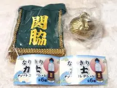 なりきり力士アソートコレクションガチャ化粧まわし関脇&ちょんまげボトルキャップ