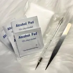 耳つぼジュエリー装着セット ピンセット＆ポイントペン＆消毒用アルコールパッド