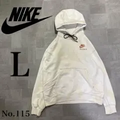 希少 NIKE 刺繡ロゴ 総柄 タイダイ染め スウェット パーカー