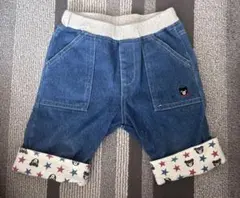 ダブルビー　ミキハウス デニムハーフパンツ 100cm 半ズボン