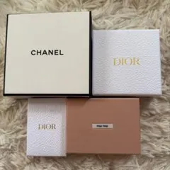 CHANEL、miumiu,Dior ギフトボックス