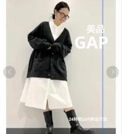 GAP シャツワンピース Free&Flow 長袖　マキシシャツ　美品！