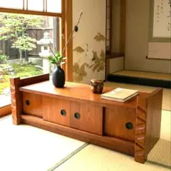 要相談 近畿限定配送 美品 和風 ローボード 飾り台 サイドボード 置床