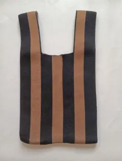 ミニバッグ　ニットバッグ　韓国風　手提げ