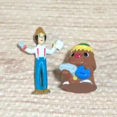 できるかな ノッポさん ゴン太くん ミニフィギュア キーホルダー