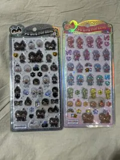 ★正規品♡うるちゅるポップシール　モンチッチ モノクロ＆カラフル