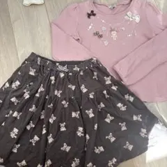 エニィファム　くま　アニマル　カットソー　スカッツ　２点