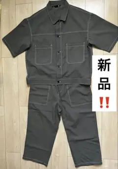 値下げ‼️ダークグレー セットアップ 半袖シャツ　 Mサイズ‼️