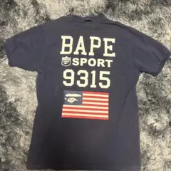 A BATHING APE BAPE SPORT ポロシャツ ネイビー