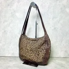 希少★ボッテガヴェネタ レオパード バニティ ハンドバッグ ロゴ金具 イタリア製 希少☆ボッテガヴェネタ レオパード バニティ ハンドバッグ ロゴ金具