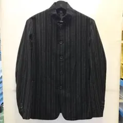 W157 wjk stripe sack jacket テーラード S ブラック