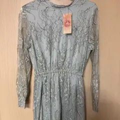 結婚式ドレス　お呼ばれドレス　パーティードレス　オケージョン　レースワンピース