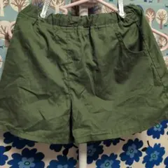 130cm オリーブグリーン 半ズボン