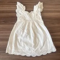 美品　H&M ホワイト ワンピース フリル