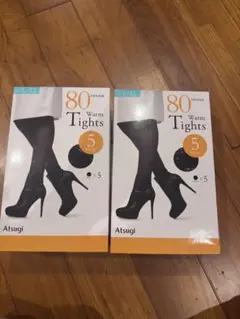 Atsugi 80デニールタイツ 5足入り L-LL*2