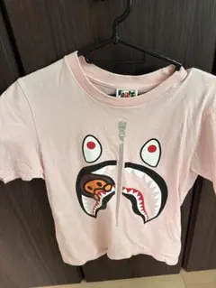 A BATHING APE シャーク Tシャツ ピンク レディース XSのサムネイル