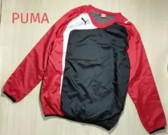 PUMA プーマ　ピステ　160 ウィンドブレーカー　ロゴ　赤色　黒色　白色