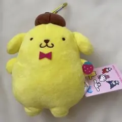 サンリオキャラクターズ　いちごがま口ポーチ　ポムポムプリン