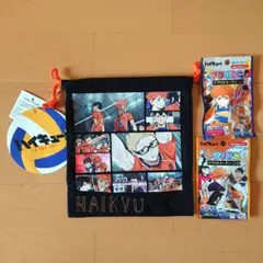 新品 ハイキュー 巾着 烏野高校 飛べ アクリルチェーン 3点セット