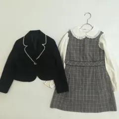 キャット a.v.v 女の子130cm フォーマルワンピース上下セット ブラウス